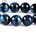 Natürliches Blau-Tigerauge Armband | Handgefertigt